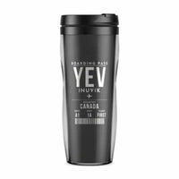 Thumbnail for Inuvik (Mike Zubko) Airport (YEV) Travel Mugs - Boarding Pass - Plastic (No Holder) - Gray