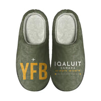 Thumbnail for Iqaluit Airport (YFB) Slippers & Flip Flops - Slippers - Cotton - Code - Different - Green Army