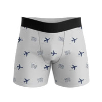 Thumbnail for Fredericton International Airport (YFC) Men Boxers - Pattern - Light Gray