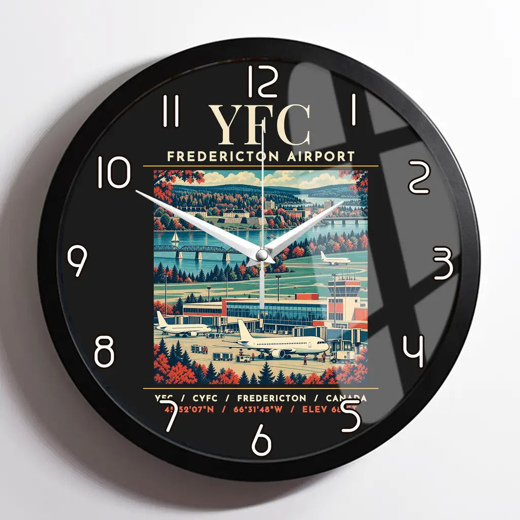 YFC - Poster - Wall Clock Framed - Black
