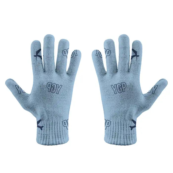 Gaspé Michel-Pouliot Airport (YGP) Gloves - Gloves - Full - Pattern - Light Blue