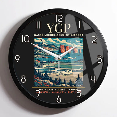 YGP - Poster - Wall Clock Framed - Black