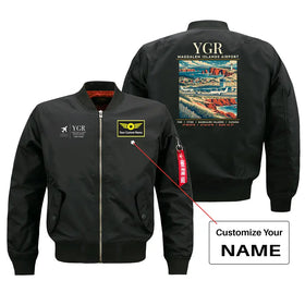 Magdalen Islands Airport (YGR) Bomber Jacket