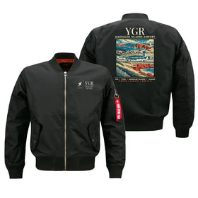 Magdalen Islands Airport (YGR) Bomber Jacket