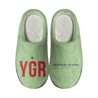 Thumbnail for Magdalen Islands Airport (YGR) Slippers & Flip Flops - Slippers - Cotton - Code - Different - Light Green