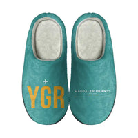 Thumbnail for Magdalen Islands Airport (YGR) Slippers & Flip Flops - Slippers - Cotton - Code - Different - Turquoise