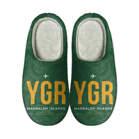 Thumbnail for Magdalen Islands Airport (YGR) Slippers & Flip Flops - Slippers - Cotton - Code - Same - Green