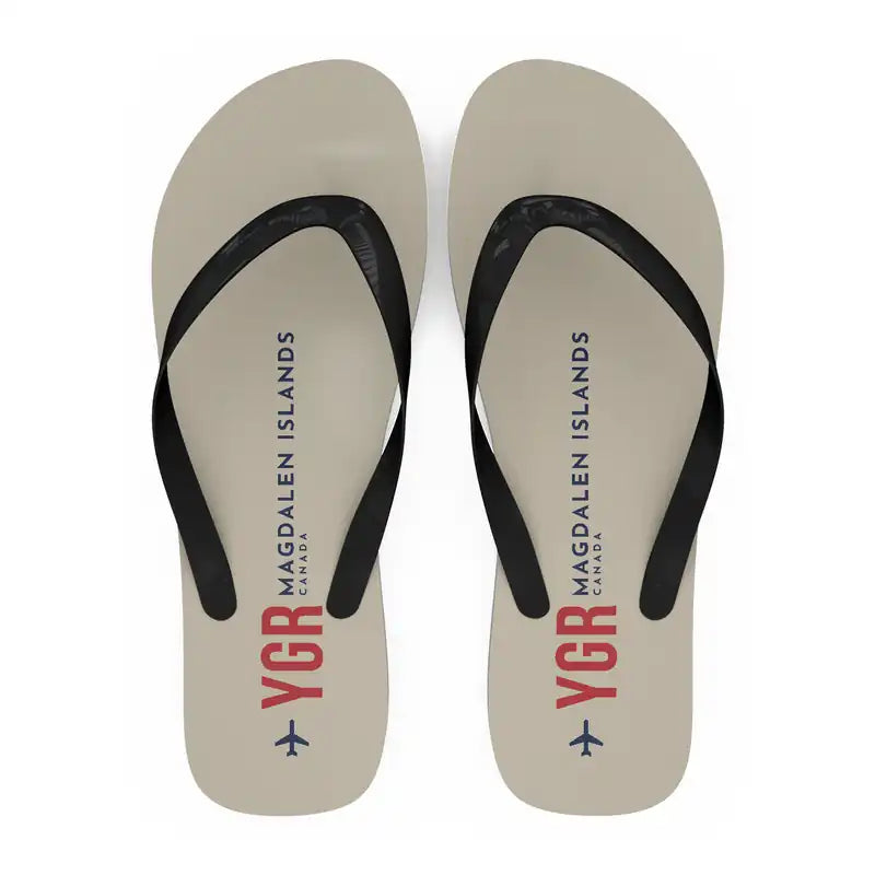 Magdalen Islands Airport (YGR) Slippers & Flip Flops - Slippers - Flip Flops - Code - Beige