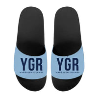 Thumbnail for Magdalen Islands Airport (YGR) Slippers & Flip Flops - Slippers - Sport - Code - Light Blue
