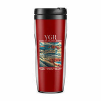 Thumbnail for Magdalen Islands Airport (YGR) Travel Mugs - Poster - Plastic (No Holder) - Red