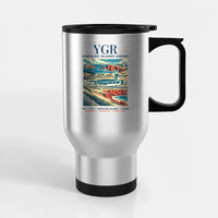 Thumbnail for Magdalen Islands Airport (YGR) Travel Mugs - Poster - Stainless Steel with Holder - Silver