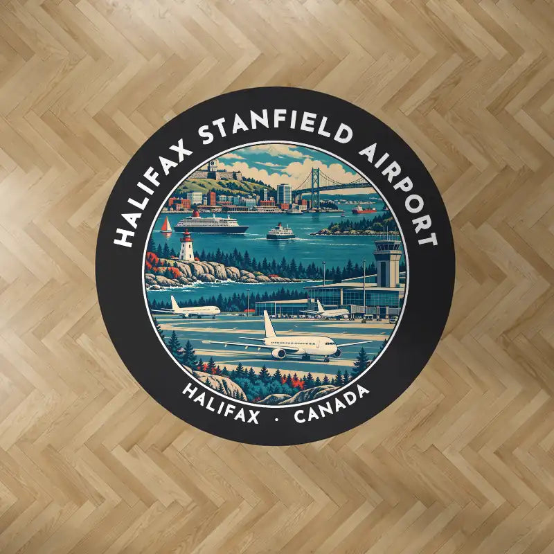 Halifax Stanfield International Airport (YHZ) Carpets - Carpet Round - Badge - Black