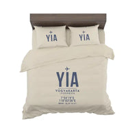Thumbnail for Yogyakarta International Airport (YIA) Bedding Sets & Blankets - Bedding Set - ID Tag - Beige