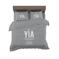 Thumbnail for Yogyakarta International Airport (YIA) Bedding Sets & Blankets - Bedding Set - ID Tag - Gray