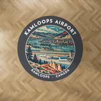 Thumbnail for Kamloops Airport (YKA) Carpets - Carpet Round - Badge - Dark Gray