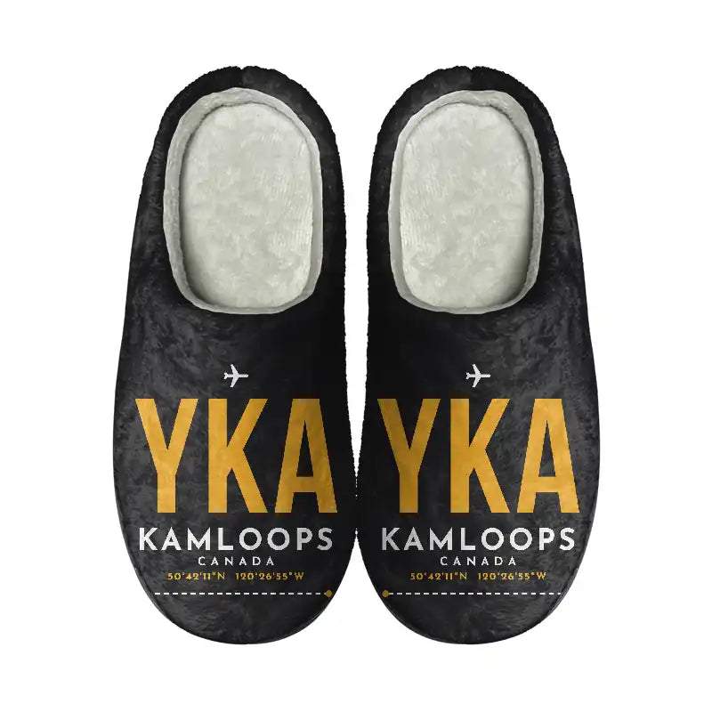 Kamloops Airport (YKA) Slippers & Flip Flops - Slippers - Cotton - Code - Same - Black