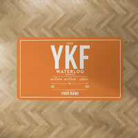 Thumbnail for Waterloo Region International Airport (YKF) Carpets - Carpet Rectangle - ID Tag + Name - Orange