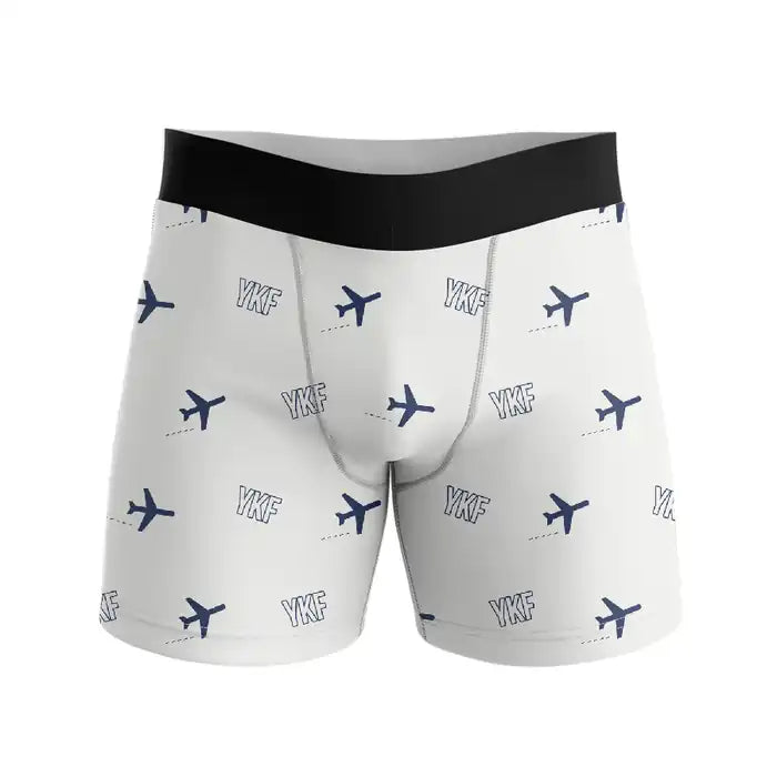 Waterloo Region International Airport (YKF) Men Boxers - Pattern - White