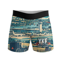 Thumbnail for Waterloo Region International Airport (YKF) Men Boxers - Scene + Name