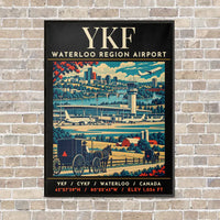 Thumbnail for YKF - Poster - Canvas Framed - Black