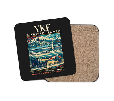 YKF - Poster - Coaster - Black