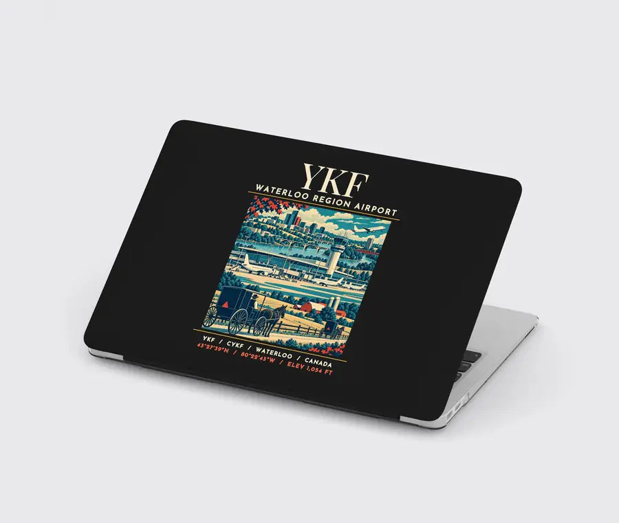 YKF - Poster - MacBook Case - Black