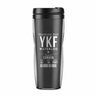 Thumbnail for Waterloo Region International Airport (YKF) Travel Mugs - Boarding Pass - Plastic (No Holder) - Gray