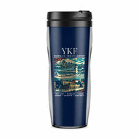 Thumbnail for Waterloo Region International Airport (YKF) Travel Mugs - Poster - Plastic (No Holder) - Dark Blue