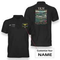 Thumbnail for YKM - Poster - Double-Side Polo - Black + Name
