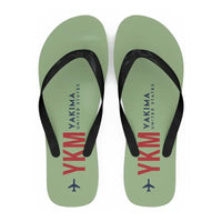 Thumbnail for Yakima Air Terminal (McAllister Field) (YKM) Slippers & Flip Flops - Slippers - Flip Flops - Code - Light Green