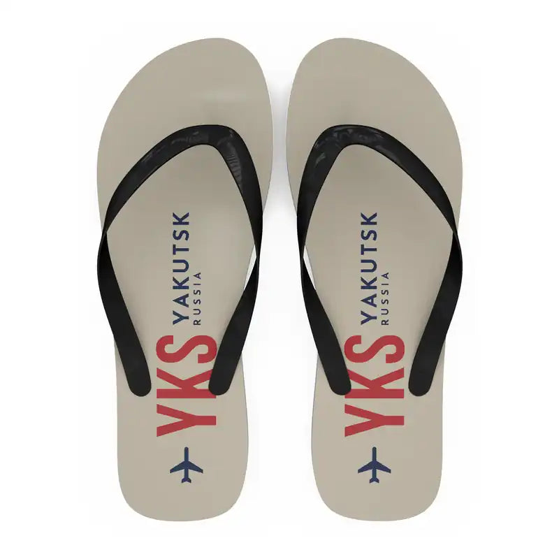 Platon Oyunsky Yakutsk International Airport (YKS) Slippers & Flip Flops - Slippers - Flip Flops - Code - Beige
