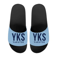 Thumbnail for Platon Oyunsky Yakutsk International Airport (YKS) Slippers & Flip Flops - Slippers - Sport - Code - Light Blue