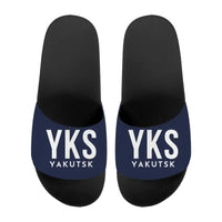 Thumbnail for Platon Oyunsky Yakutsk International Airport (YKS) Slippers & Flip Flops - Slippers - Sport - Code - Navy Blue