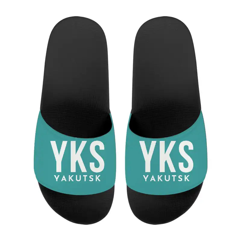 Platon Oyunsky Yakutsk International Airport (YKS) Slippers & Flip Flops - Slippers - Sport - Code - Turquoise