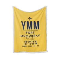 Thumbnail for Fort McMurray International Airport (YMM) Bedding Sets & Blankets - Blanket - ID Tag - Yellow