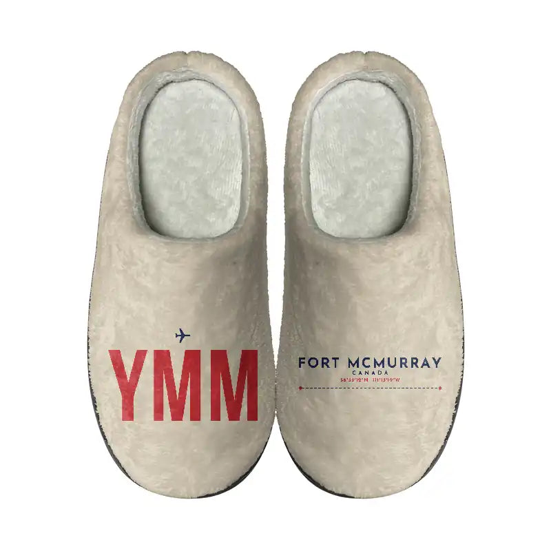 Fort McMurray International Airport (YMM) Slippers & Flip Flops - Slippers - Cotton - Code - Different - Beige