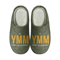 Thumbnail for Fort McMurray International Airport (YMM) Slippers & Flip Flops - Slippers - Cotton - Code - Same - Green Army