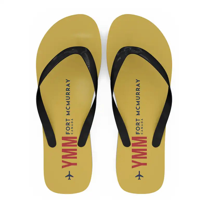 Fort McMurray International Airport (YMM) Slippers & Flip Flops - Slippers - Flip Flops - Code - Yellow
