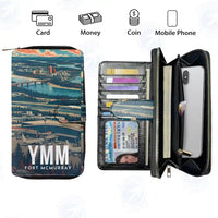 Thumbnail for Fort McMurray International Airport (YMM) Leather Wallets - Zip Long Wallet - Scene