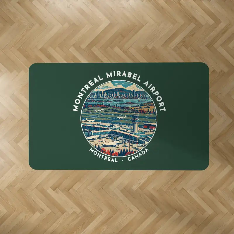 Montreal Mirabel International Airport (YMX) Carpets - Carpet Rectangle - Badge - Dark Green