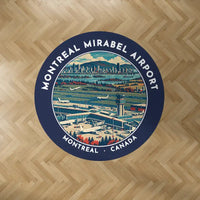 Thumbnail for Montreal Mirabel International Airport (YMX) Carpets - Carpet Round - Badge - Dark Blue