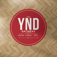Thumbnail for Ottawa Gatineau Airport (YND) Carpets - Carpet Round - ID Tag - Red