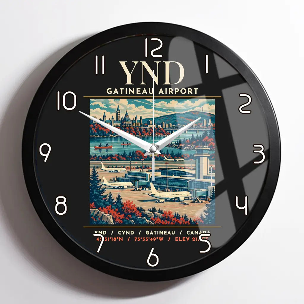 YND - Poster - Wall Clock Framed - Black