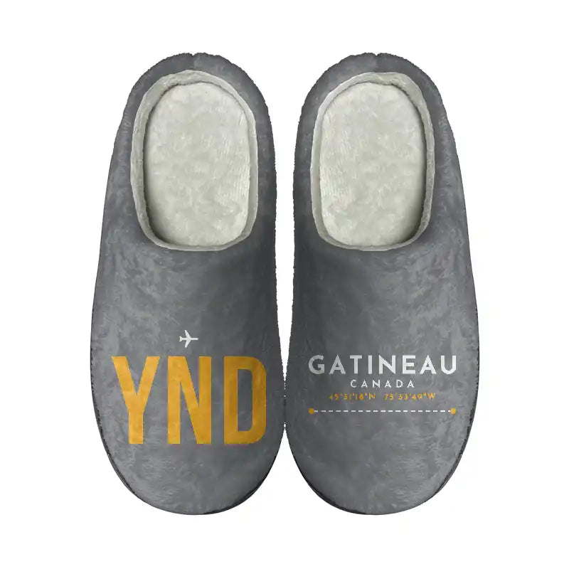 Ottawa Gatineau Airport (YND) Slippers & Flip Flops - Slippers - Cotton - Code - Different - Gray