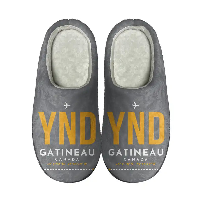 Ottawa Gatineau Airport (YND) Slippers & Flip Flops - Slippers - Cotton - Code - Same - Gray