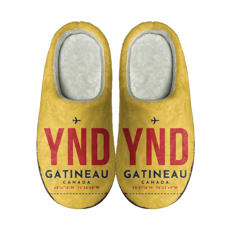 Ottawa Gatineau Airport (YND) Slippers & Flip Flops - Slippers - Cotton - Code - Same - Yellow