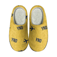 Thumbnail for Ottawa Gatineau Airport (YND) Slippers & Flip Flops - Slippers - Cotton - Pattern - Yellow