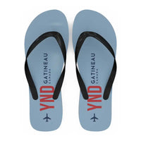 Thumbnail for Ottawa Gatineau Airport (YND) Slippers & Flip Flops - Slippers - Flip Flops - Code - Light Blue