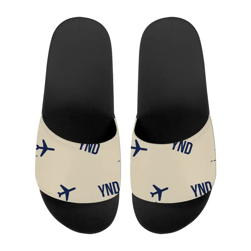 Ottawa Gatineau Airport (YND) Slippers & Flip Flops - Slippers - Sport - Pattern - Beige