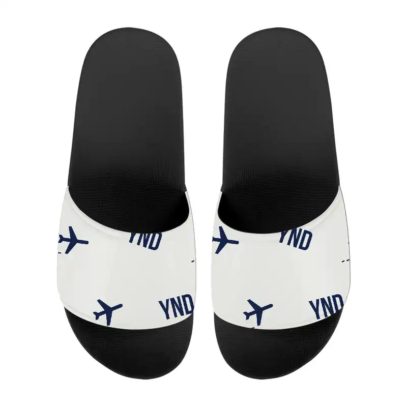 Ottawa Gatineau Airport (YND) Slippers & Flip Flops - Slippers - Sport - Pattern - White